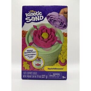 Kinetic Sand Squish Blossom Playset Flower Mold Sensory Toy Kids New